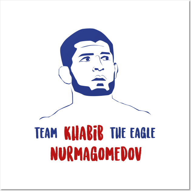 Team Khabib the eagle Nurmagomedov Wall Art by Max